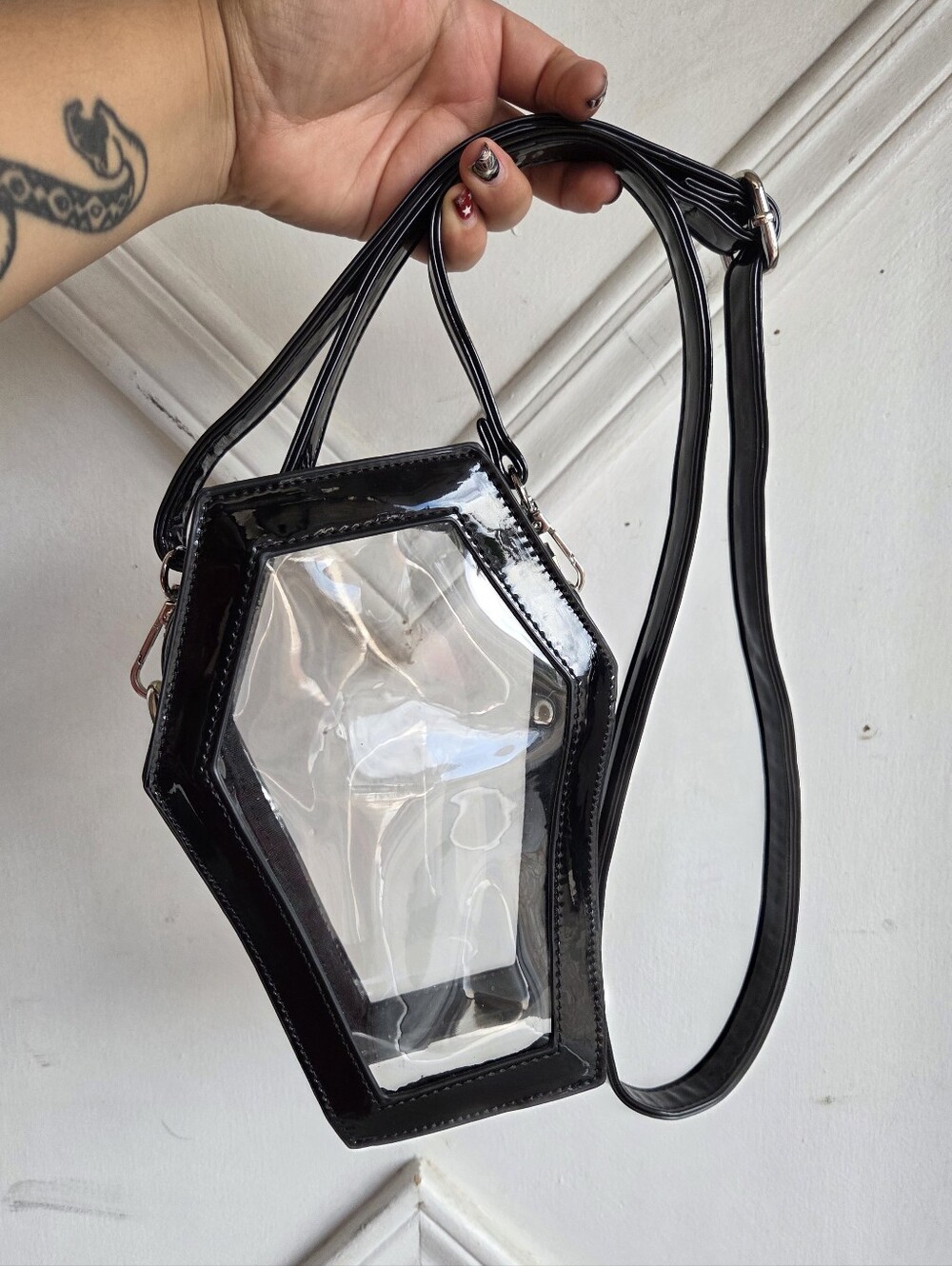 Foxblood Clear Coffin Bag🖤🥀